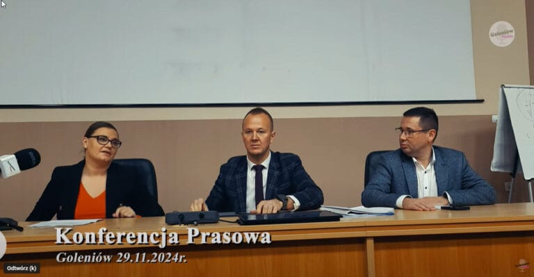 Konferencja Prasowa Burmistrza Gminy Goleniów – Materiał Video
