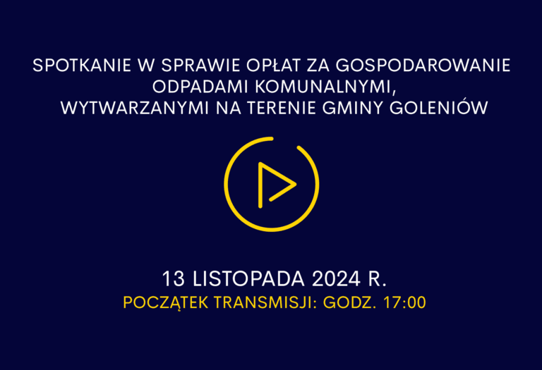 Nie możesz być na spotkaniu w sprawie śmieci ? Będzie transmisja online