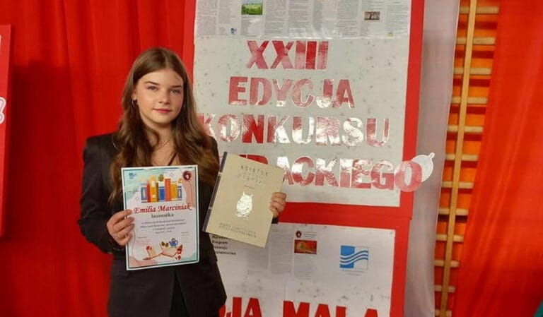 Emilia Marciniak, uczennica SP 3 w Goleniowie, laureatką prestiżowego konkursu literackiego