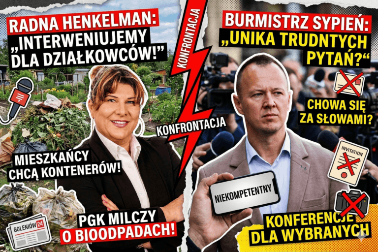 Strach ma oczy Burmistrza? Goleniowski magistrat ucieka przed trudnymi pytaniami