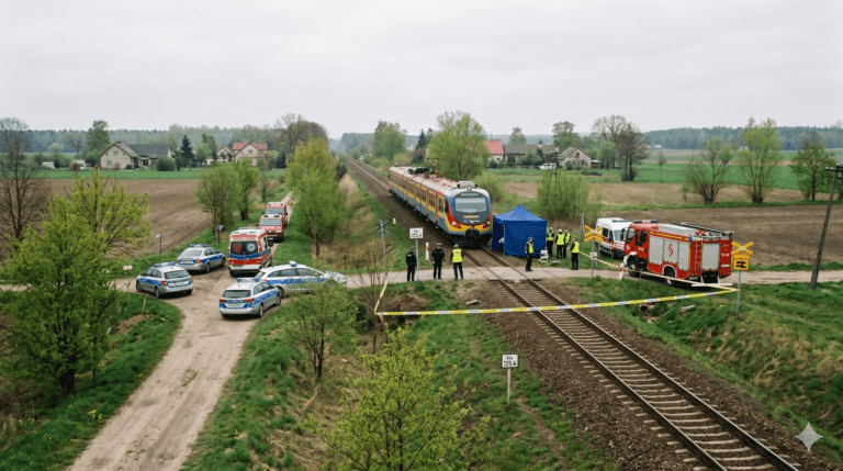 Tragedia na torach w Marszewie. Nie żyje jedna osoba