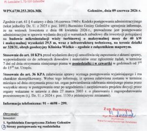 Wieża turbinowa w Kliniskach Wielkich. Protest i sprzeciw mieszkańców - Wiadomości Goleniów24